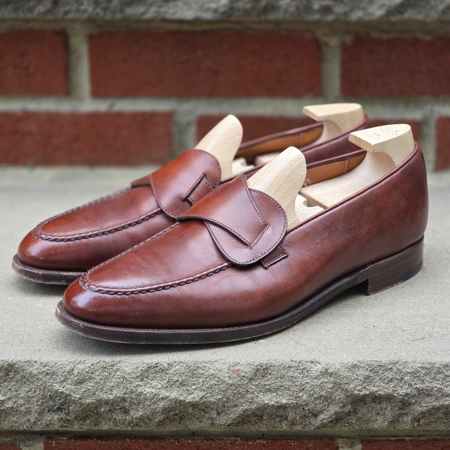 J.FitzPatrick - Butterfly Loafers - Gold Museum Calf - US 8