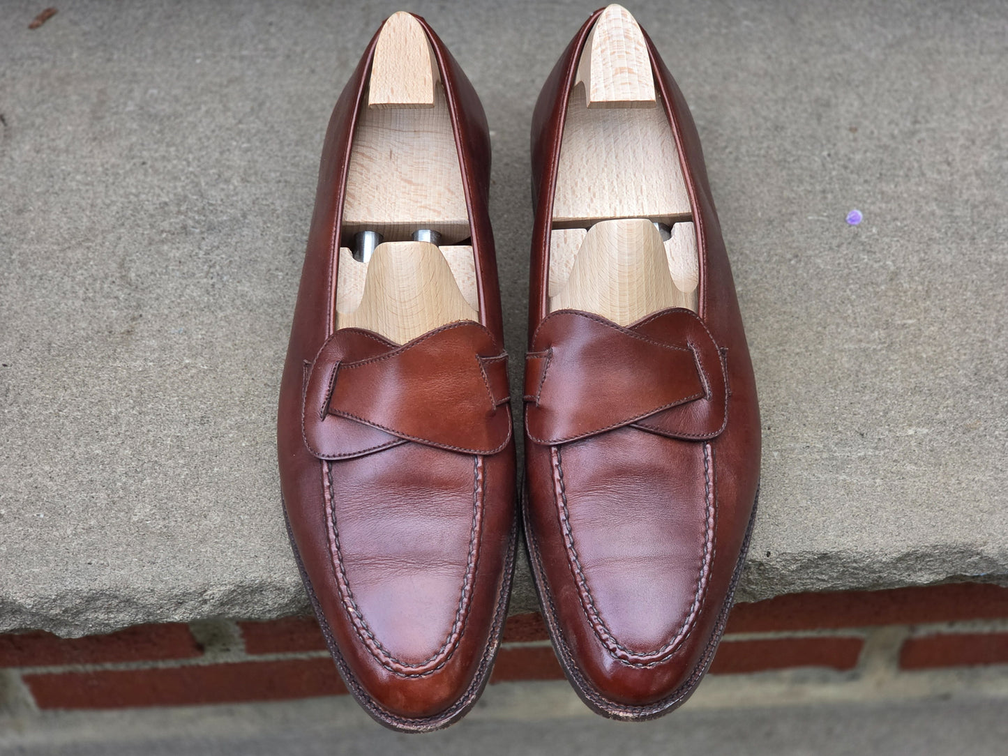 J.FitzPatrick - Butterfly Loafers - Gold Museum Calf - US 8