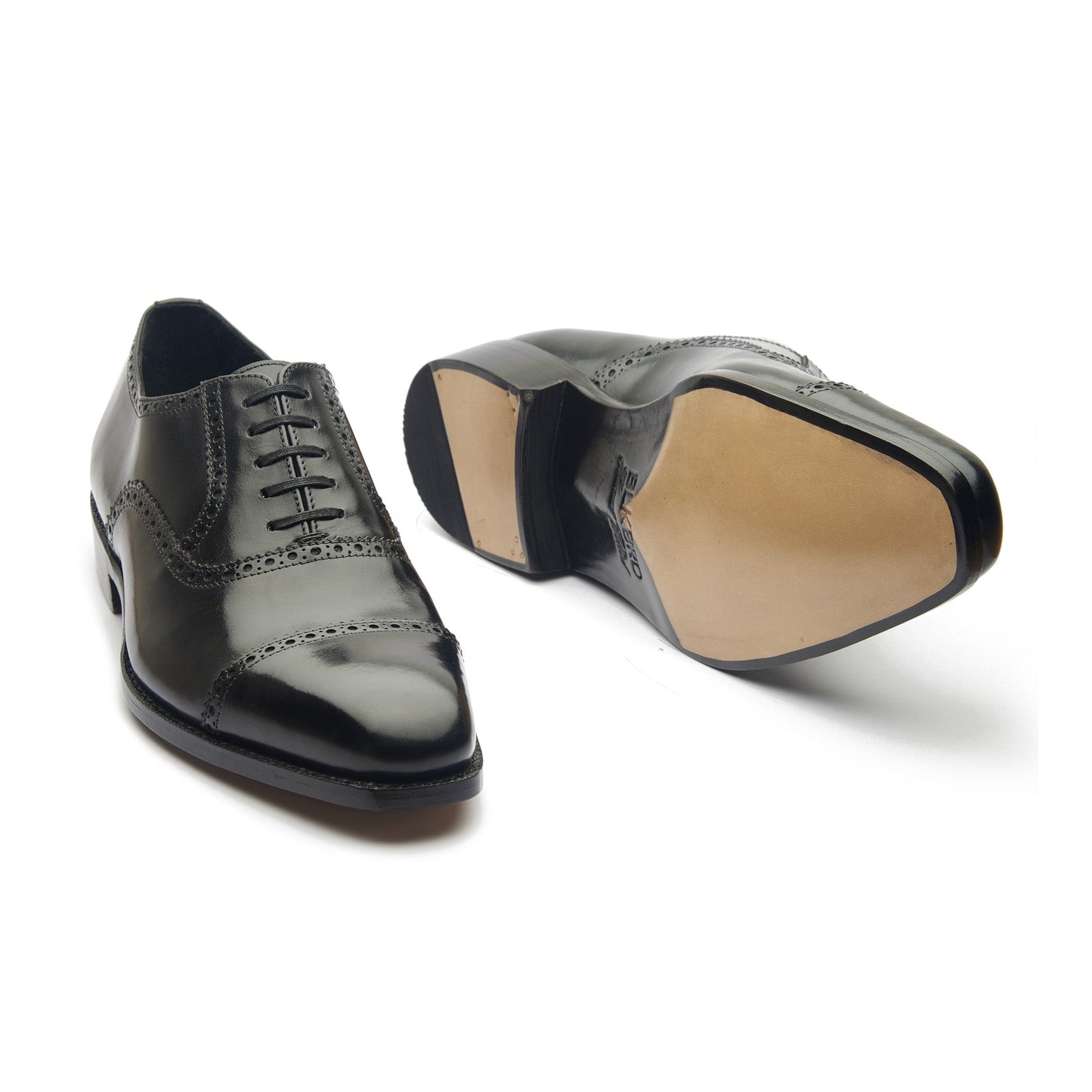 Bemer-X - Oxford Quarter Brogue - Cuir veau noir