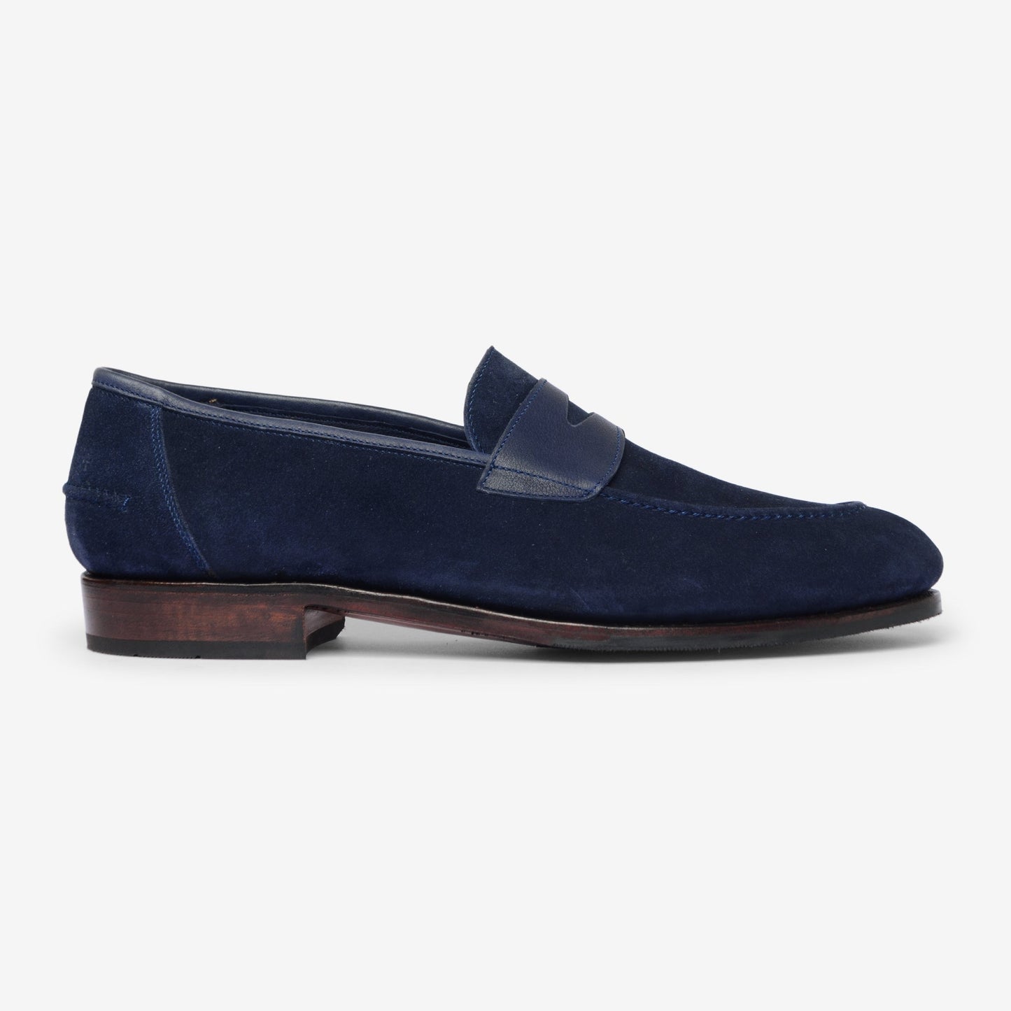 Unlined Penny Loafer II - Navy - Rufer Last - MTO