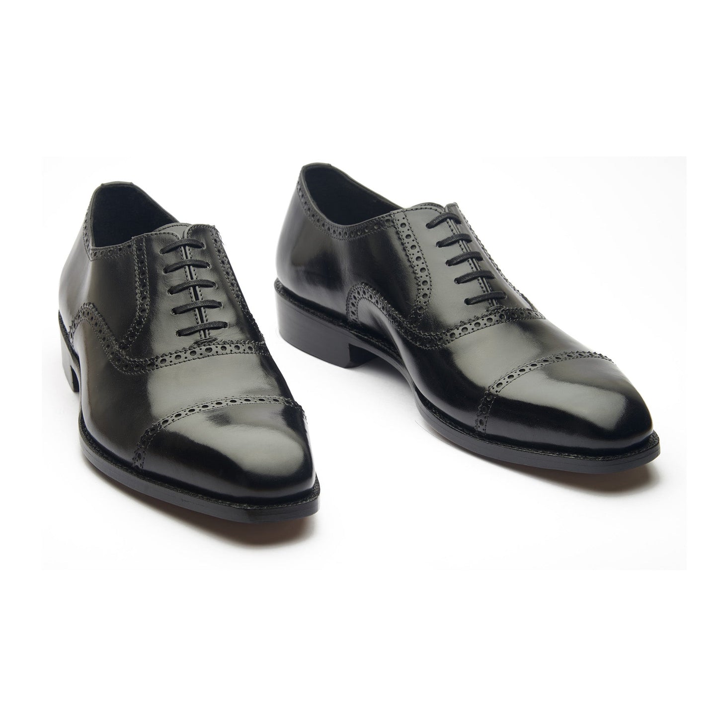 Bemer-X - Oxford Quarter Brogue - Cuir veau noir