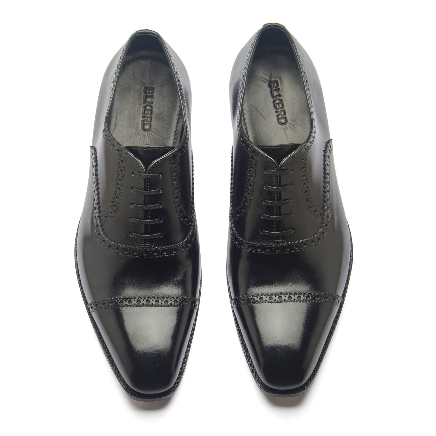 Bemer-X - Oxford Quarter Brogue - Cuir veau noir