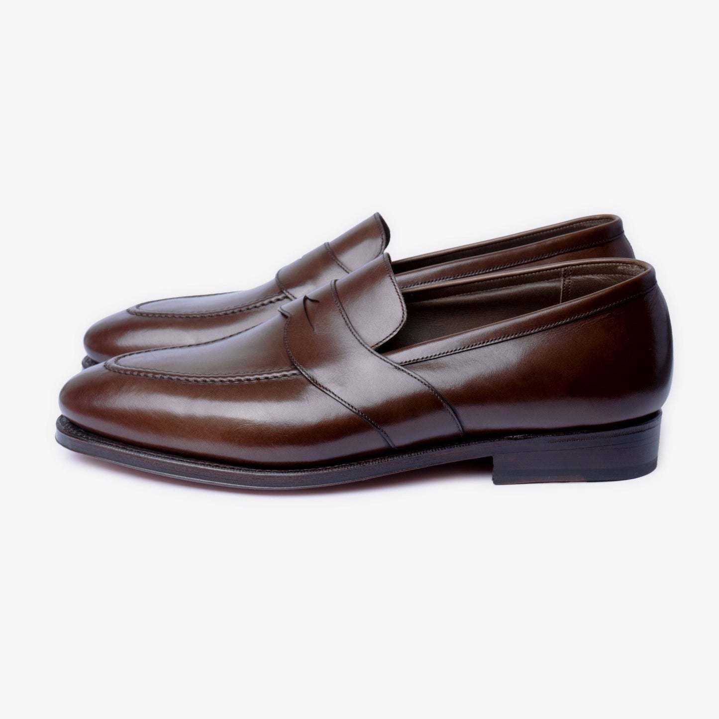 Full Strap Penny Loafer - Bitter Choco - Zilo Last - MTO