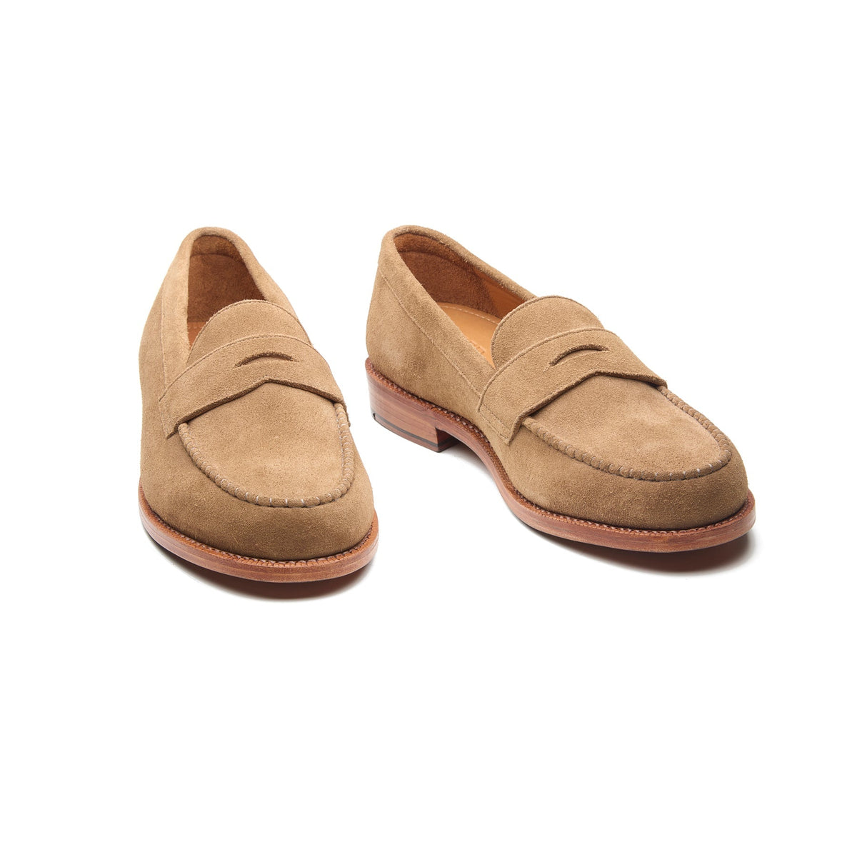 Boston – Penny Loafer – Beige Kudu Reverse Suede