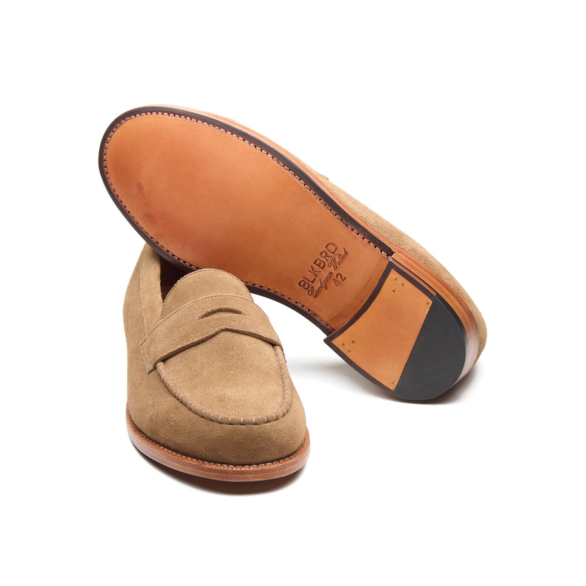 Boston – Penny Loafer – Beige Kudu Reverse Suede