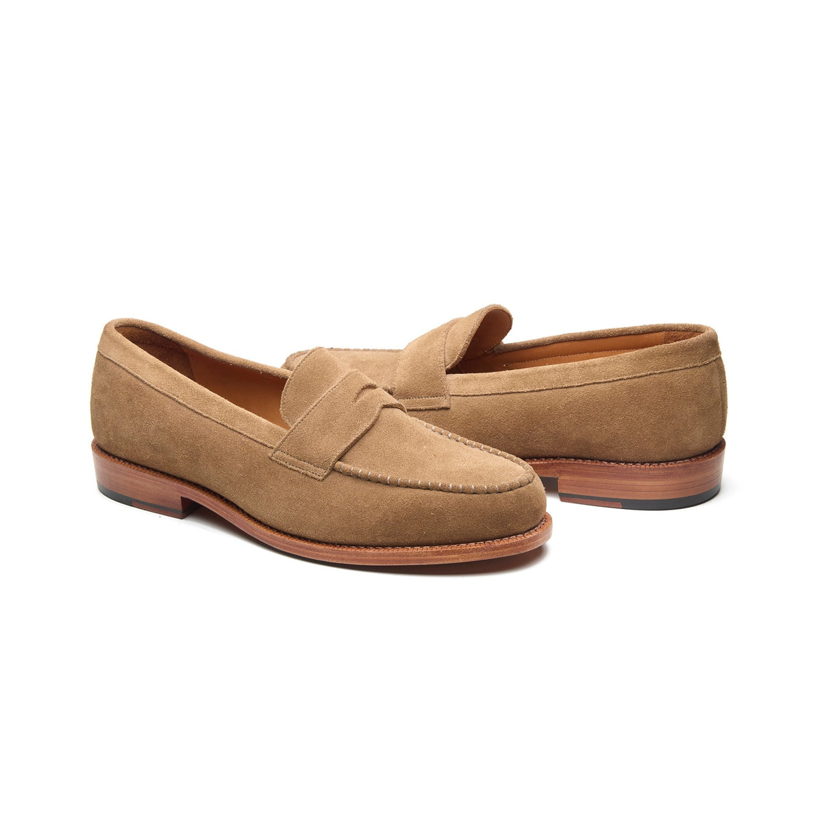 Boston – Penny Loafer – Beige Kudu Reverse Suede