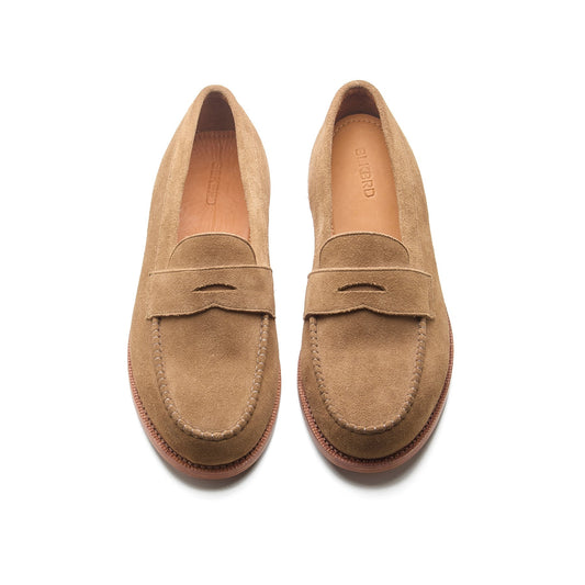 Boston – Penny Loafer – Beige Kudu Reverse Suede