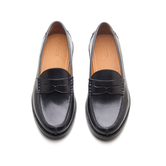 Niagara – Norwegian Split-Toe Loafer – Black Horween Chromexcel