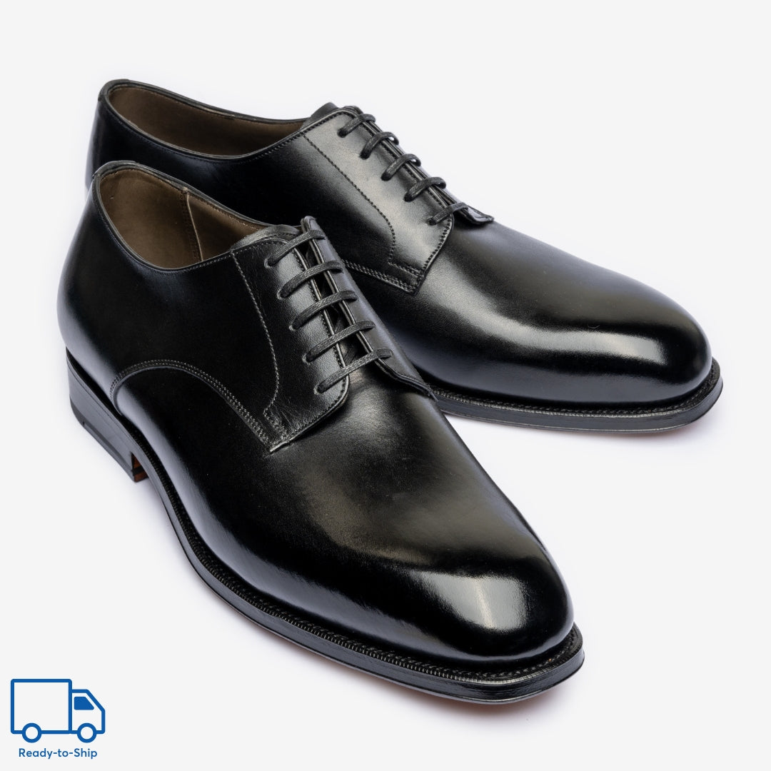 Derby uni - Noir - Char Last - Prêt-à-porter