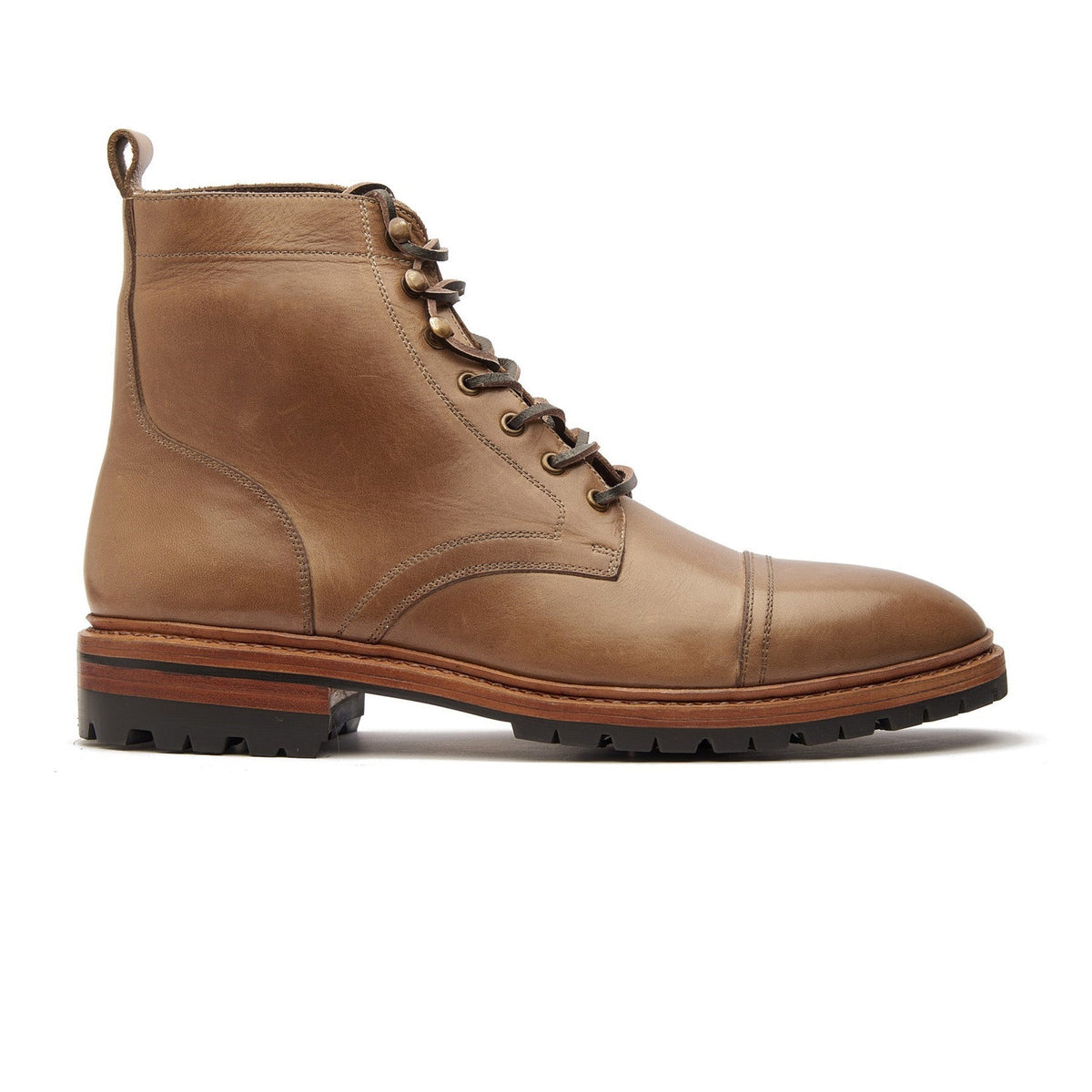Dixon – Cap-Toe Derby Boot – Natural Horween Chromexcel