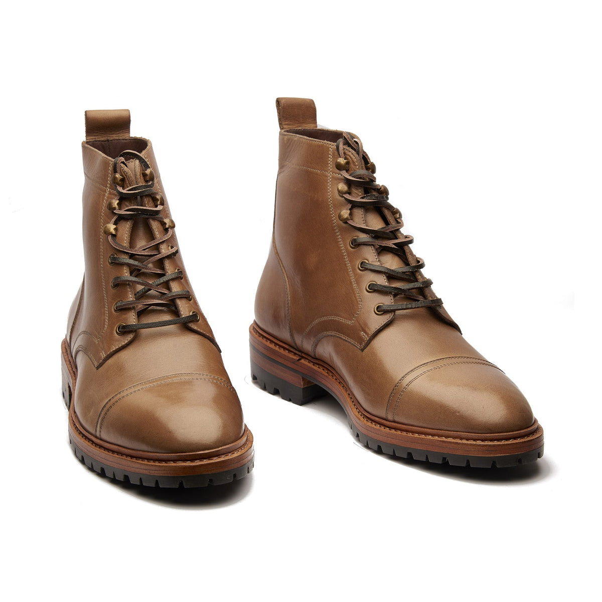 Dixon – Cap-Toe Derby Boot – Natural Horween Chromexcel