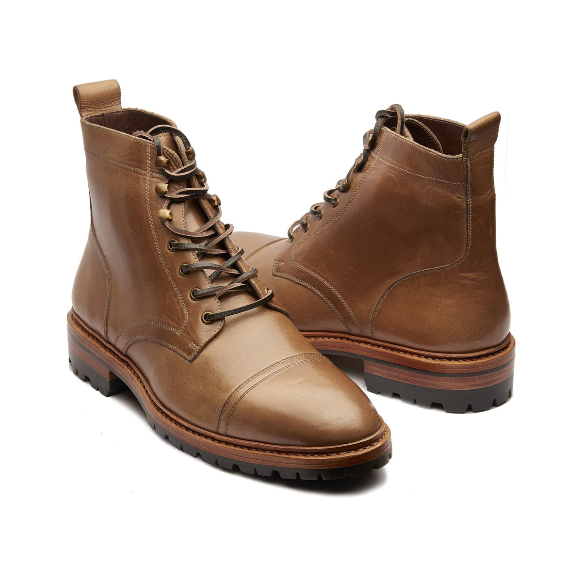 Dixon – Cap-Toe Derby Boot – Natural Horween Chromexcel