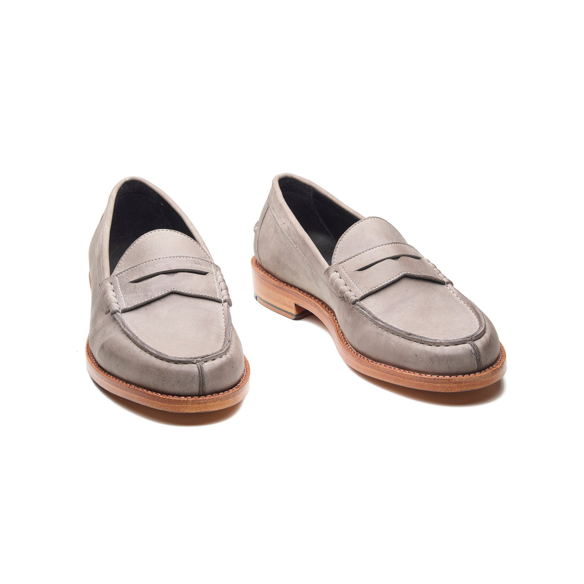 Niagara – Norwegian Split-Toe Loafer – Grey Kudu Waxy