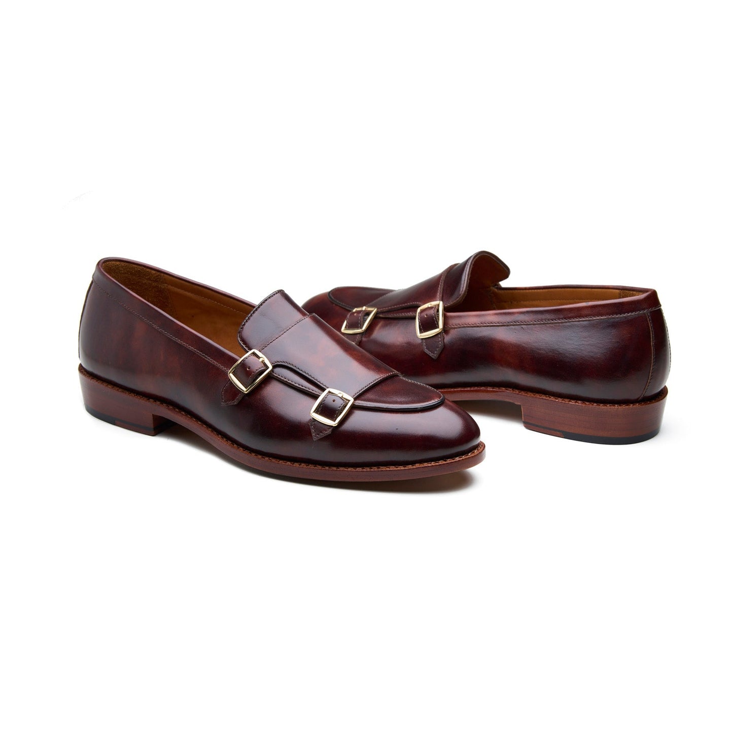 Myron - Mocassin à boucle - Cuir de veau marron foncé