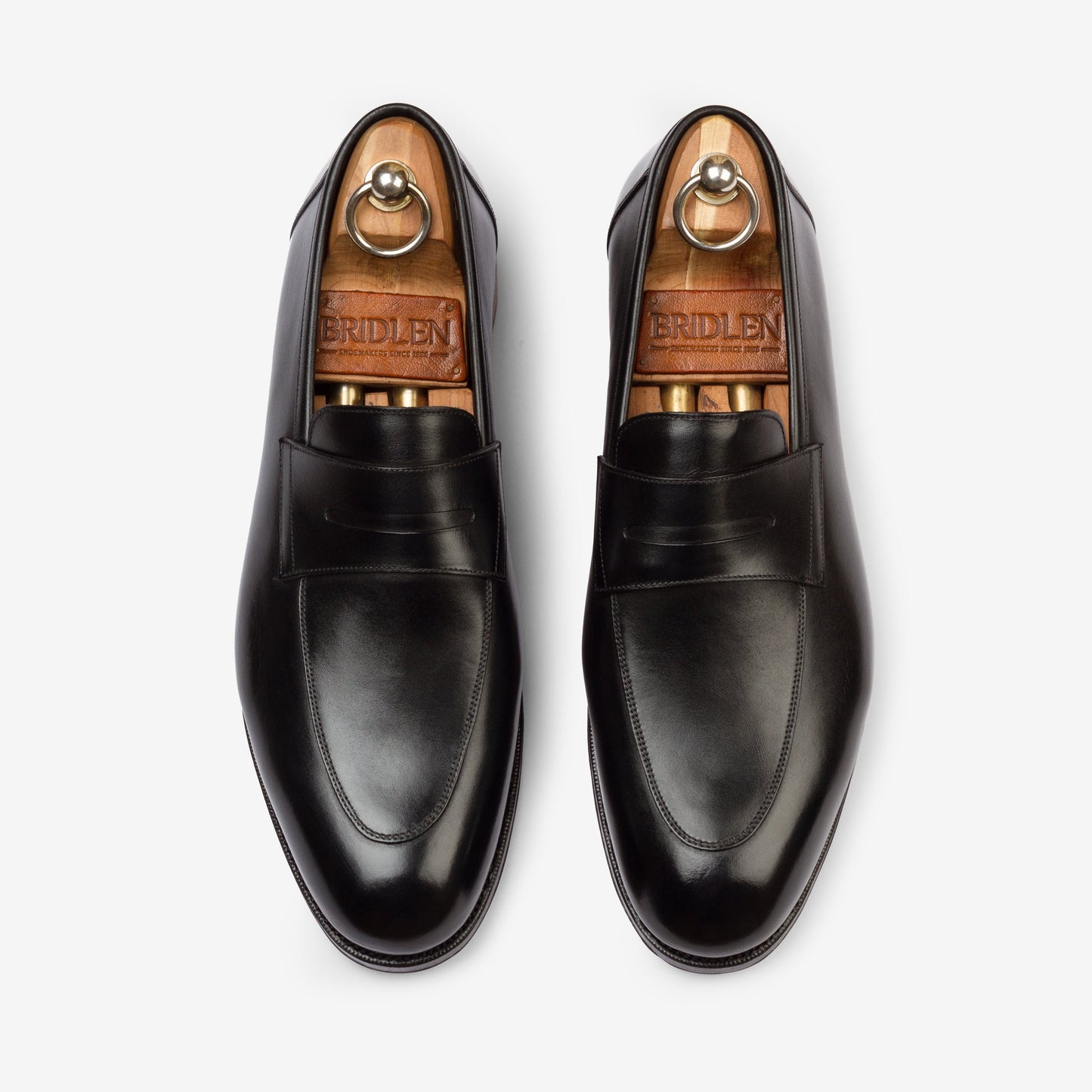 Folded Penny Loafer - Black - Rufer Last - MTO