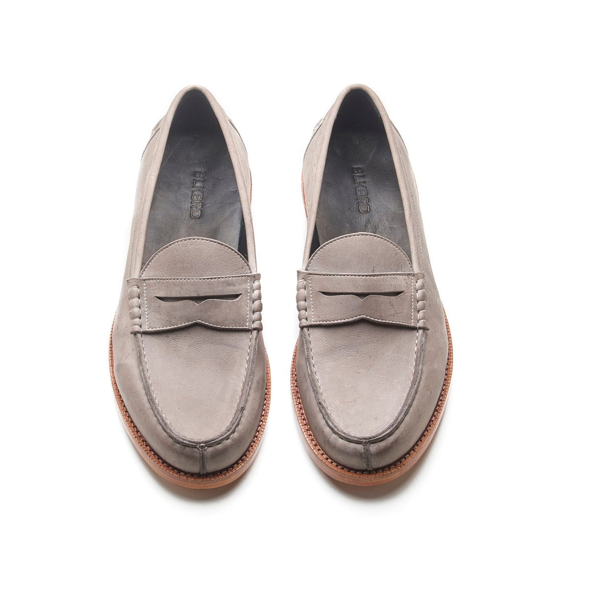 Niagara – Norwegian Split-Toe Loafer – Grey Kudu Waxy