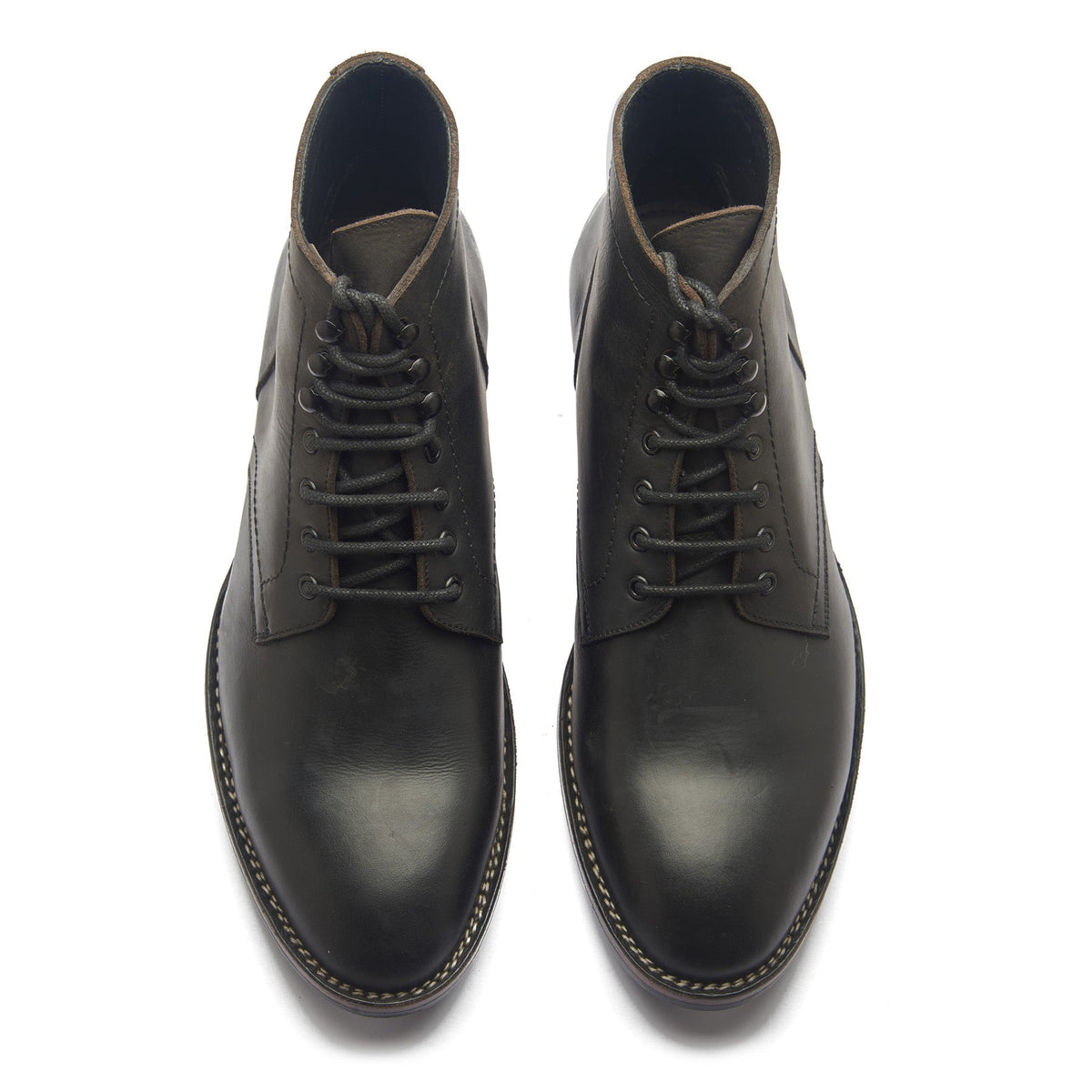 Rudiger – Service Boot – Black Waxy Pull-Up