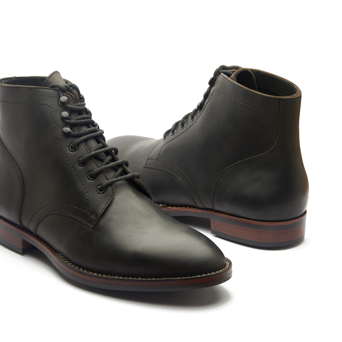 Rudiger – Service Boot – Black Waxy Pull-Up