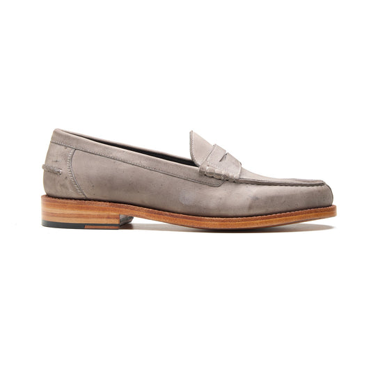 Niagara – Norwegian Split-Toe Loafer – Grey Kudu Waxy