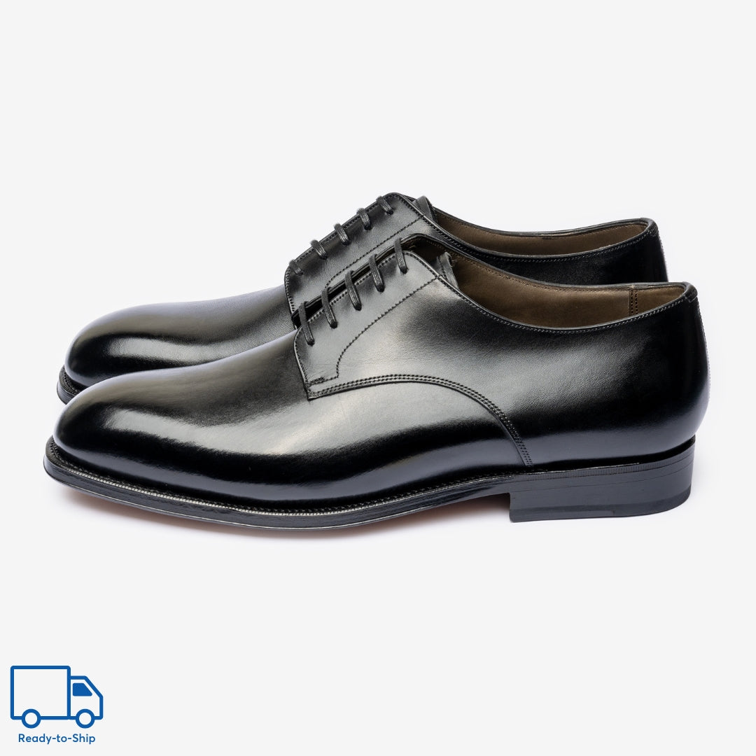 Derby uni - Noir - Char Last - Prêt-à-porter