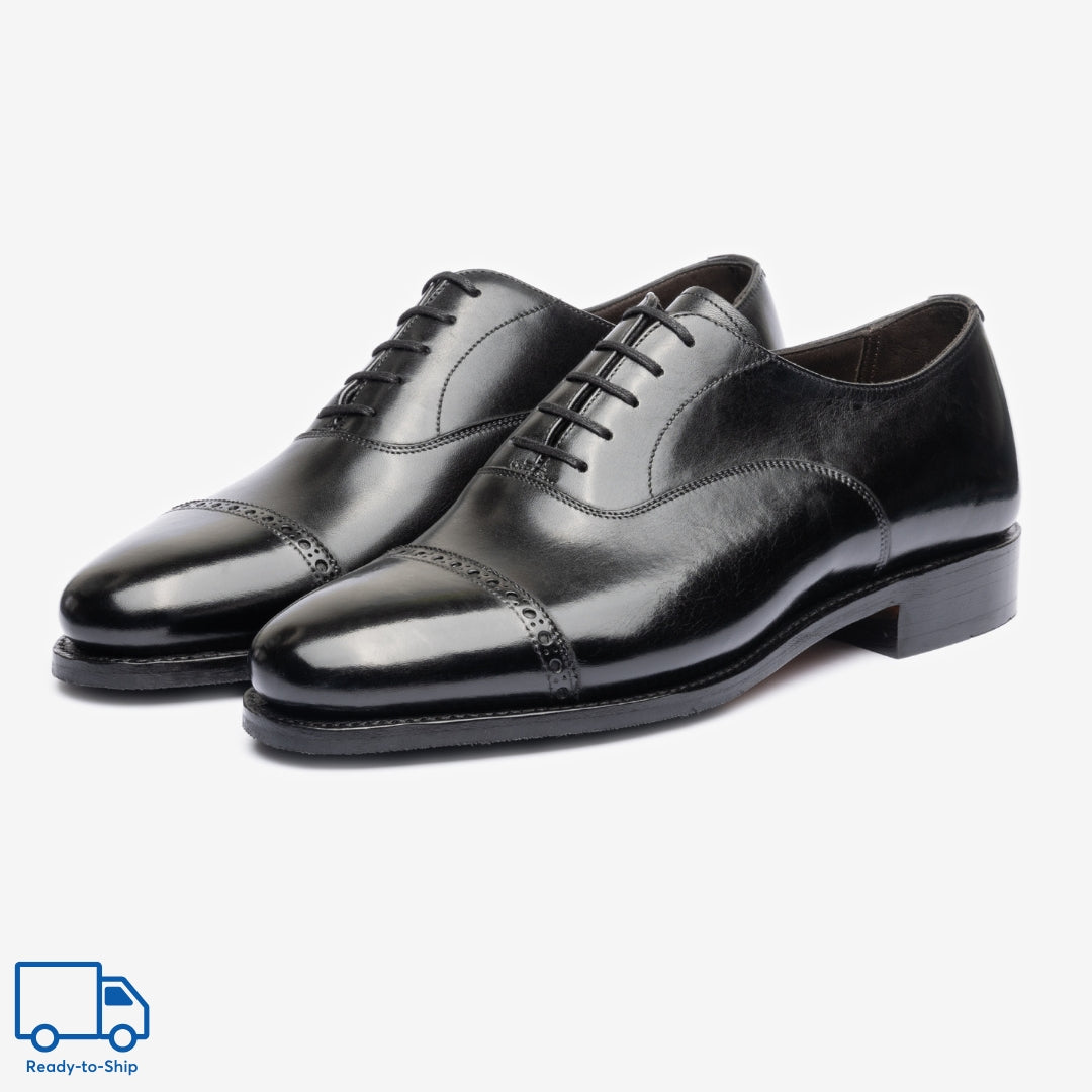 Punch Cap Oxford - Black - Chip Last - RTW