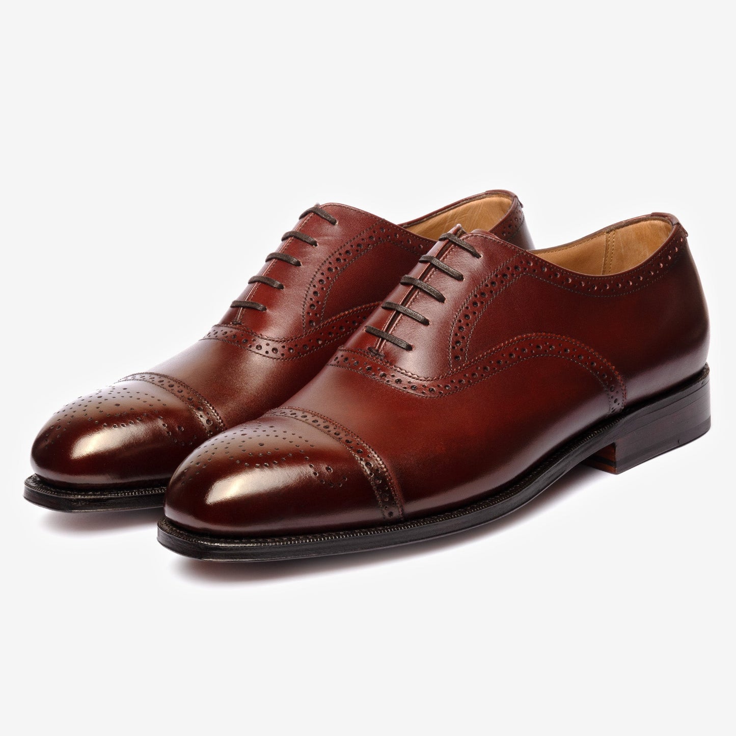 Semi Brogue Oxford - Burgundy - Char Last - MTO