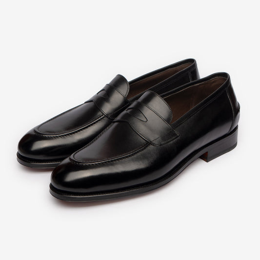 Penny Loafer II - Black - Rufer Last - MTO