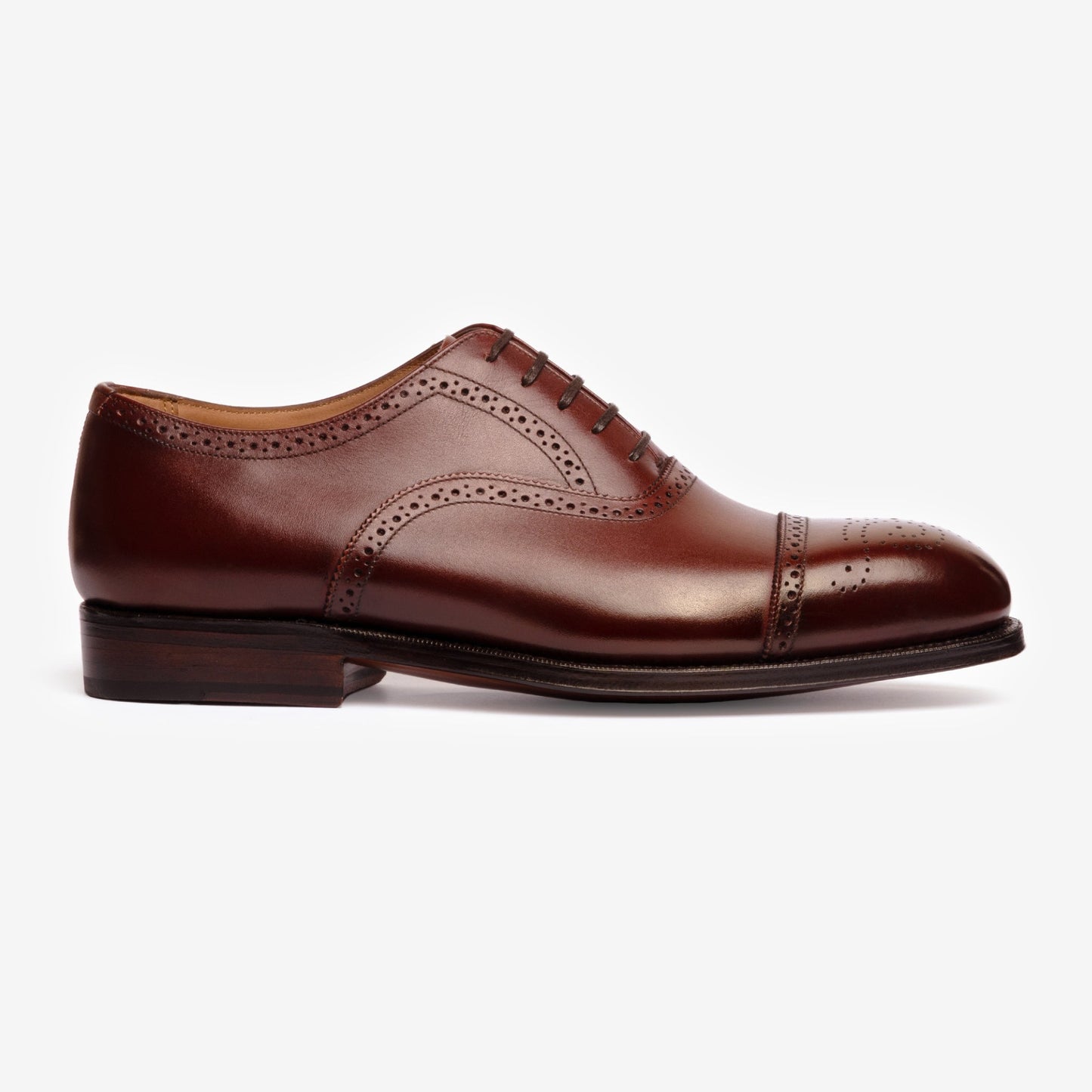 Semi Brogue Oxford - Burgundy - Char Last - MTO