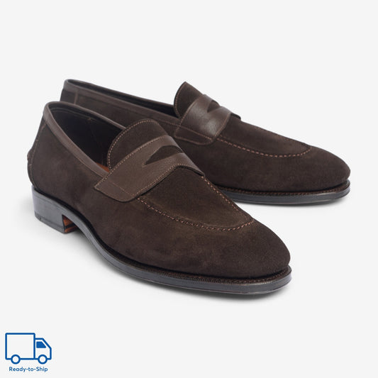 Unlined Penny Loafer II - Bitter Choco - Rufer Last - Janus Calf - RTW