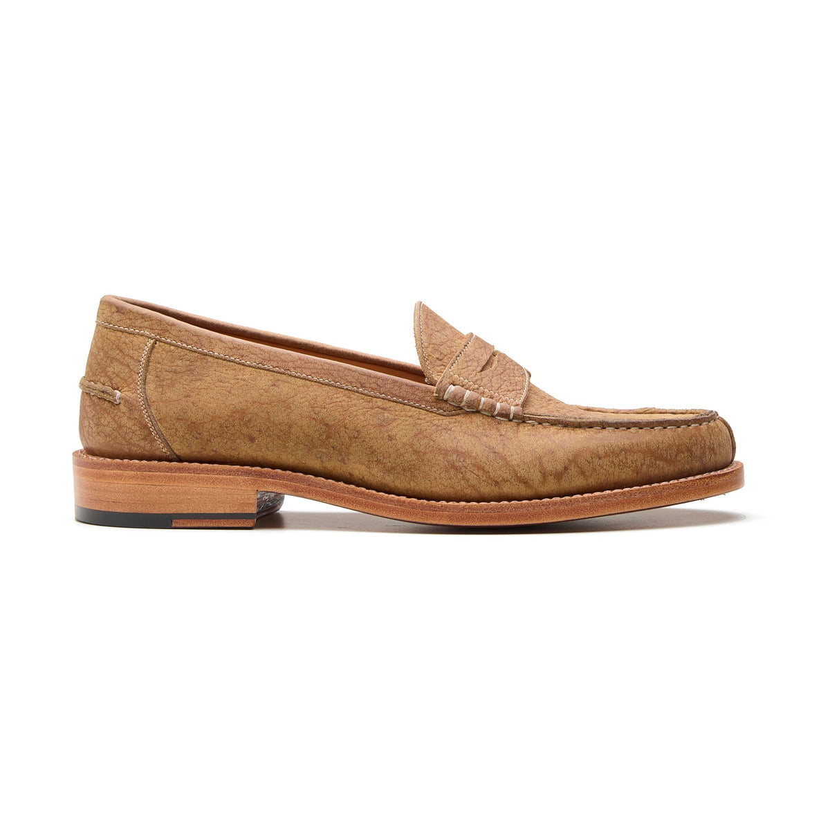 Niagara – Norwegian Split-Toe Loafer – Tan Waxy Kudu