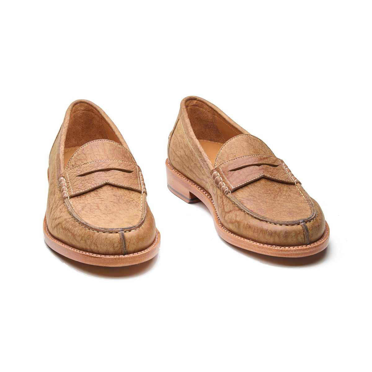 Niagara – Norwegian Split-Toe Loafer – Tan Waxy Kudu