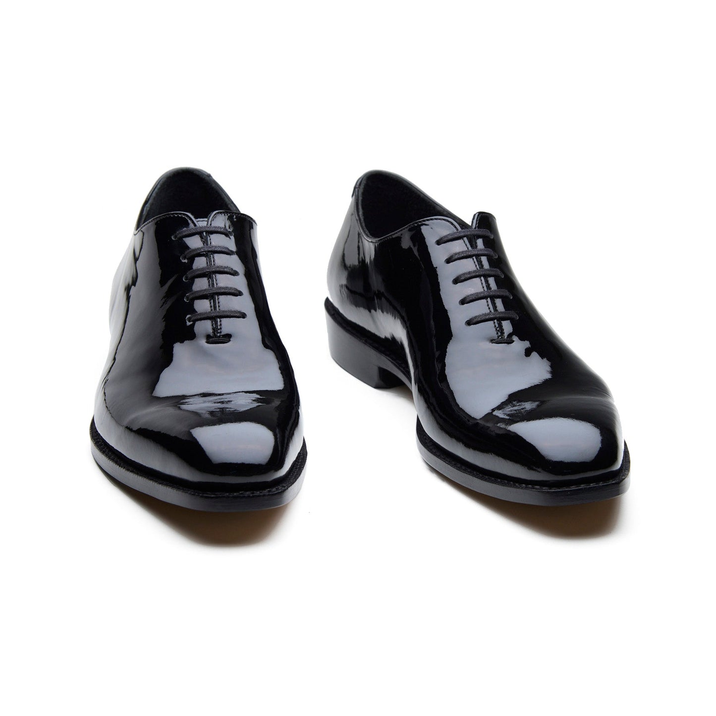 Romanoff - Oxford à coupe droite - Vernis noir