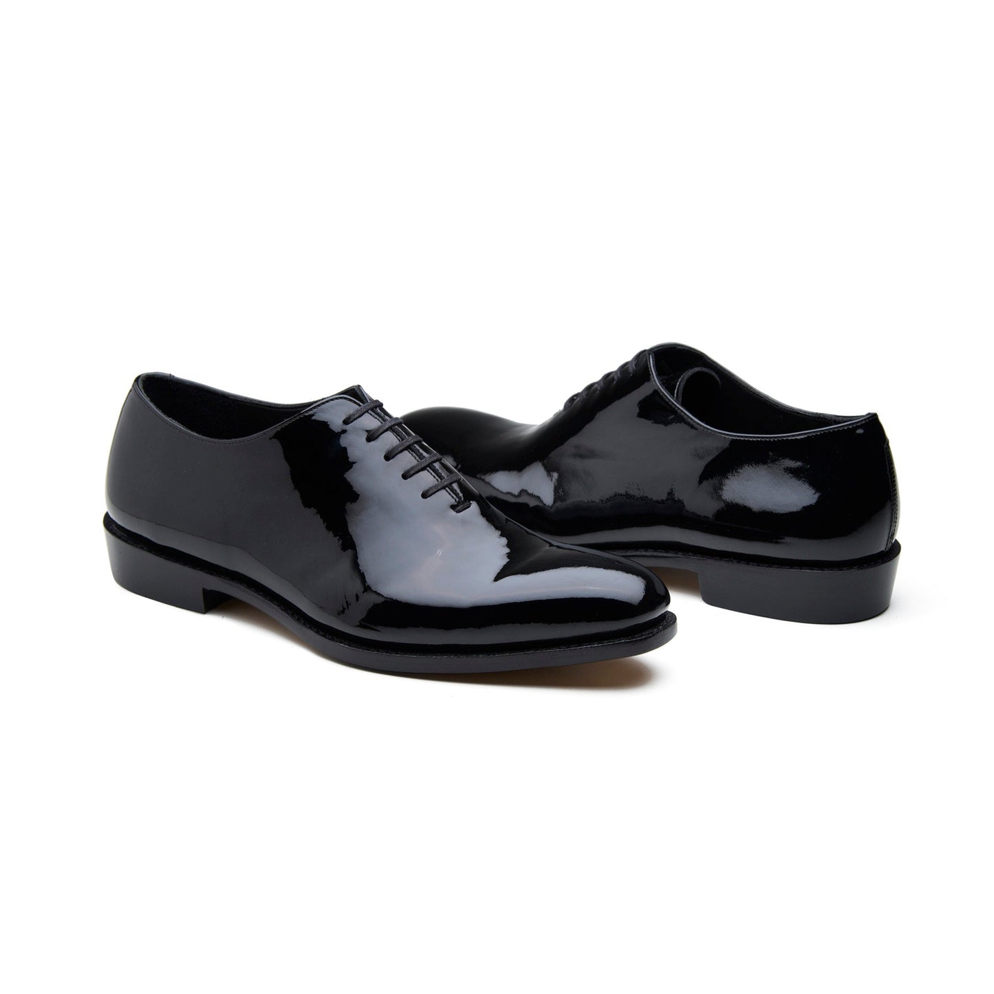 Romanoff - Oxford à coupe droite - Vernis noir