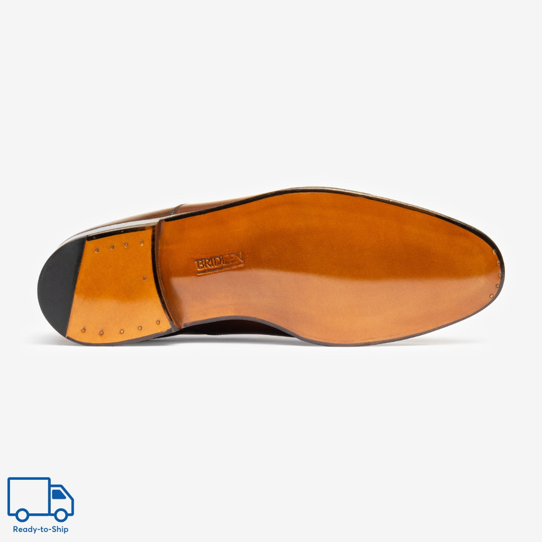 Oxford à bout droit - Marron - Fermeture éclair - Prêt-à-porter