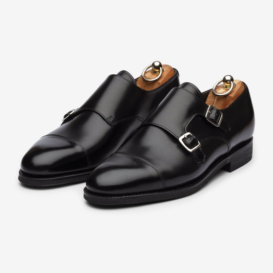 Double Monk - Black - Zip Last - MTO
