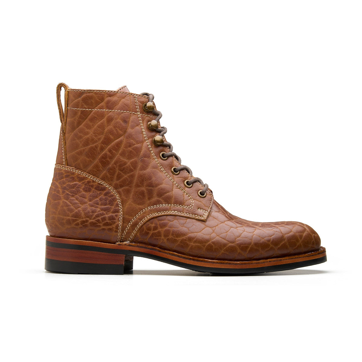 Rudiger Z – Service Boot – Cognac Shrunken Bison