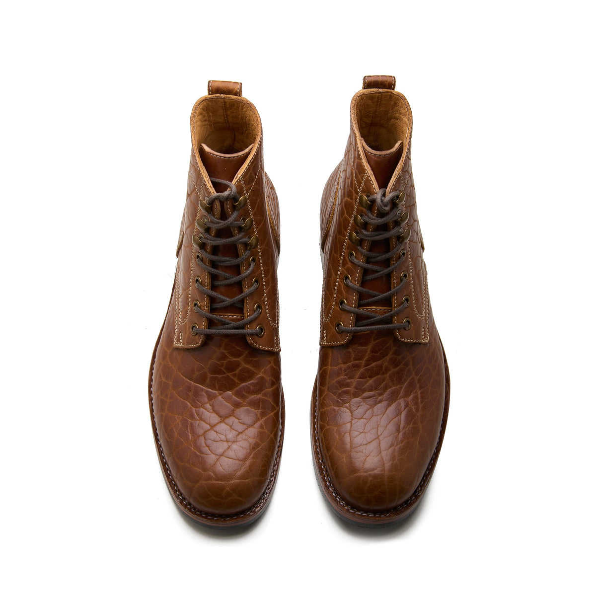 Rudiger Z – Service Boot – Cognac Shrunken Bison