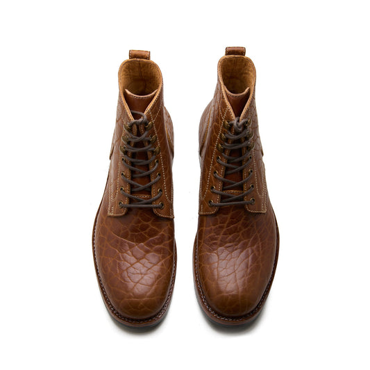 Rudiger Z – Service Boot – Cognac Shrunken Bison