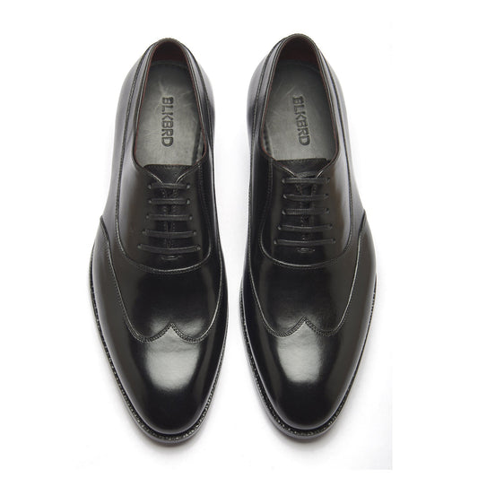 Jürgen - Spiral Austerity Wingtip Oxford - Black Calf