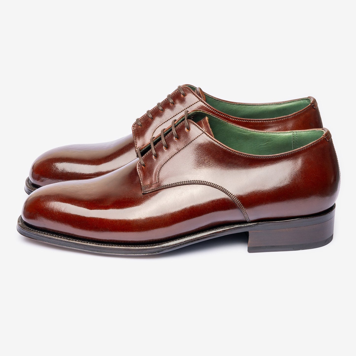 Plain Derby - Bordo Shell Cordovan - Char Last - Founders 25