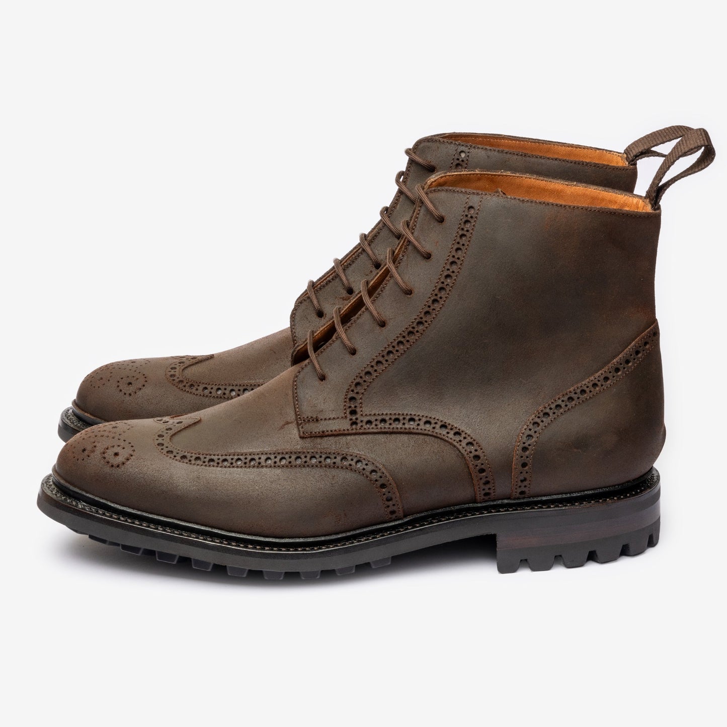 Wingtip Boot - Waxy Commander Brown - Saga Last - MTO