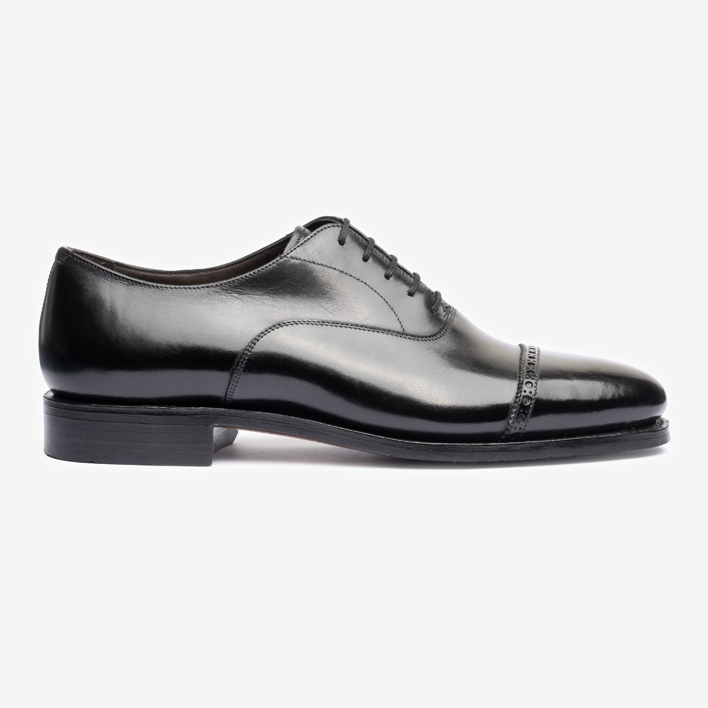 Punch Cap Oxford - Black - Chip Last - MTO