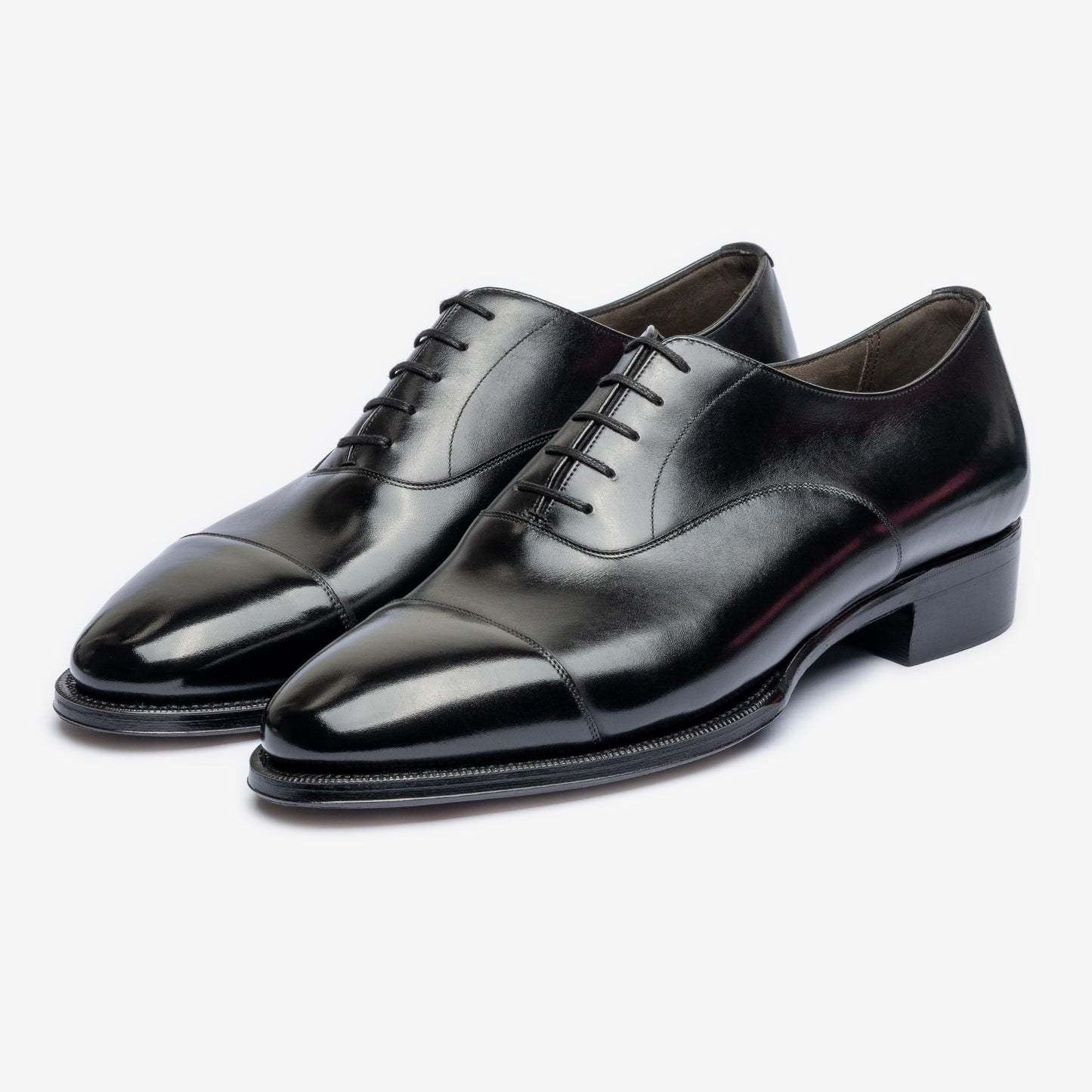 Oxford de punta recta - Negro - Horma con chip - Founders 25