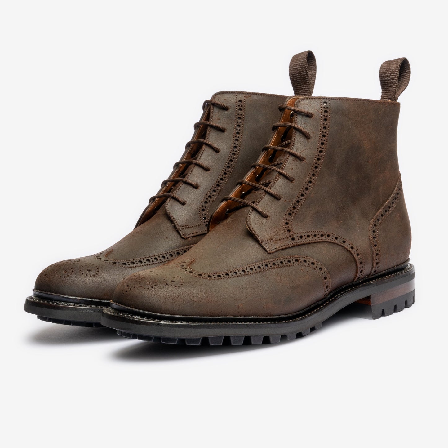 Wingtip Boot - Waxy Commander Brown - Saga Last - MTO