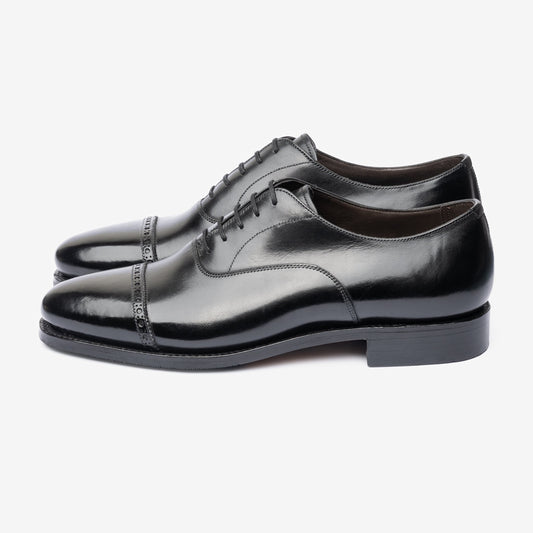 Punch Cap Oxford - Black - Chip Last - MTO