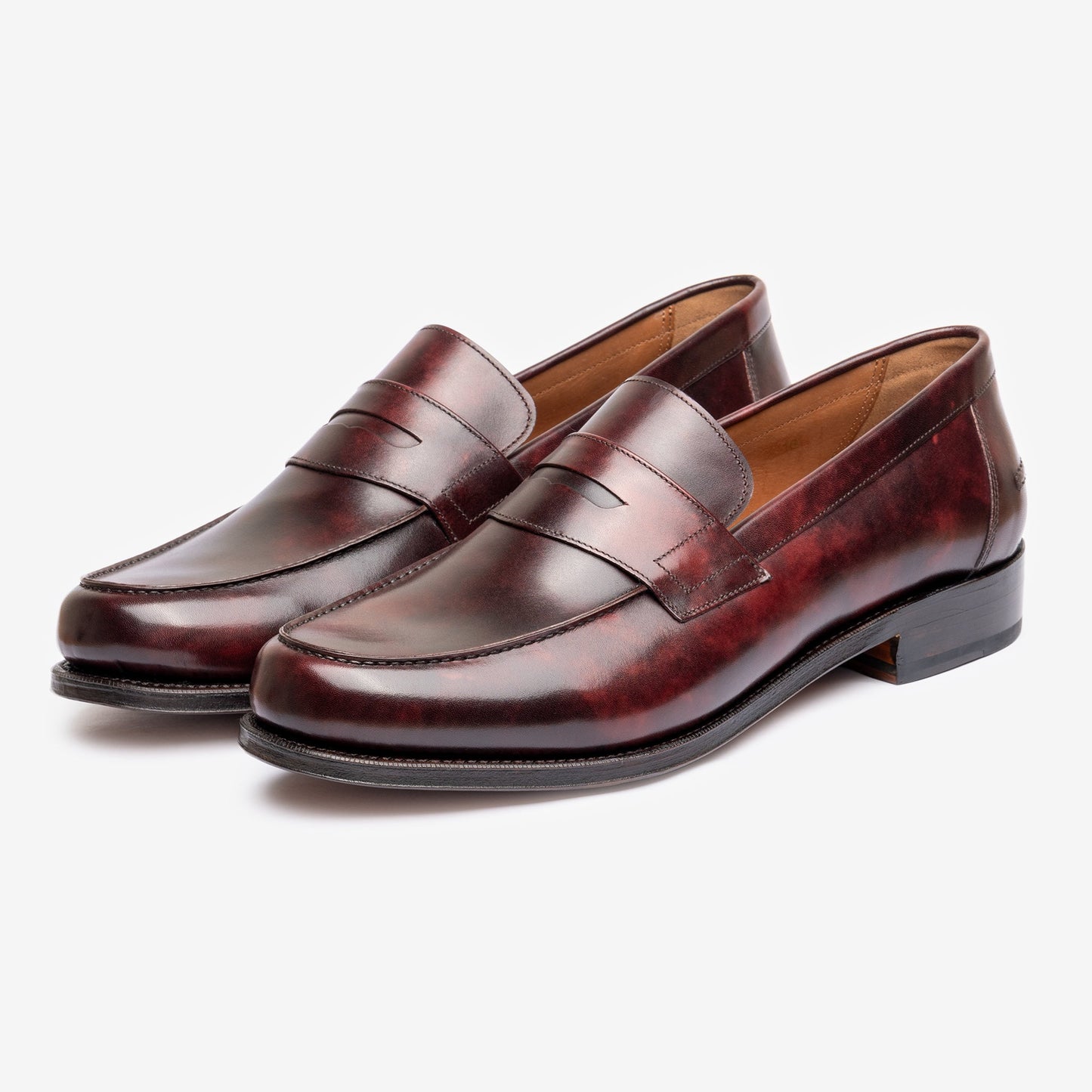 Moccasin Loafer  - Burgundy Museum Calf - Armin Last - MTO
