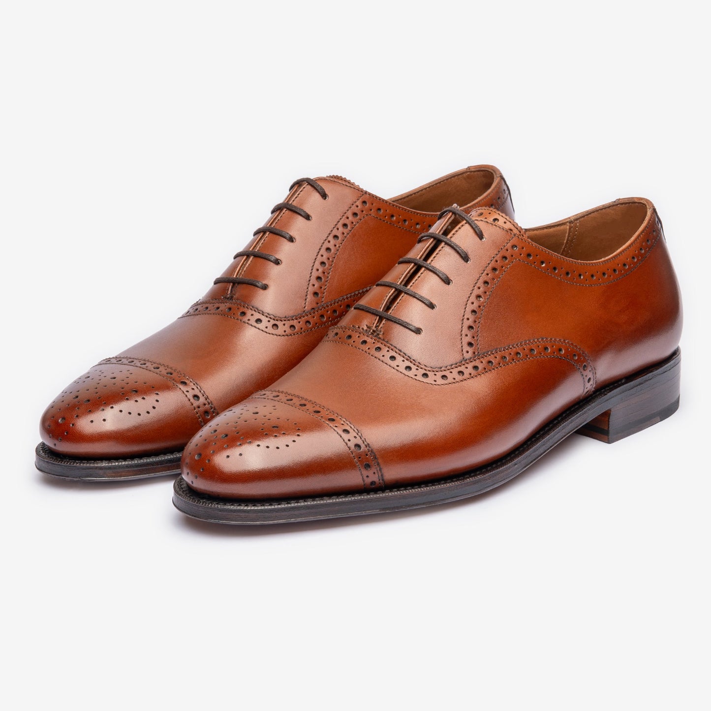 Semi Brogue Oxford - Tan - Zip Last - MTO