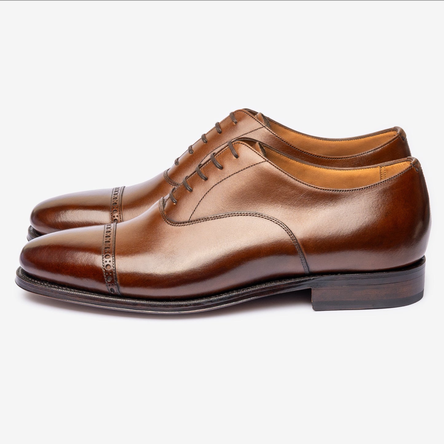 Punch Cap Oxford - Brown - Chip Last - MTO