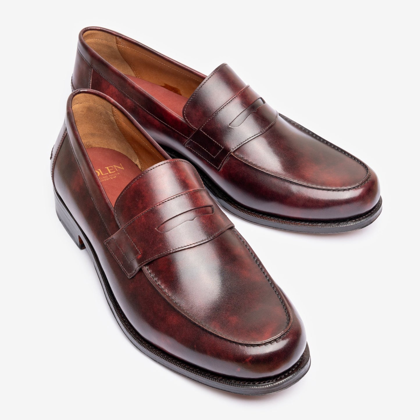 Moccasin Loafer  - Burgundy Museum Calf - Armin Last - MTO