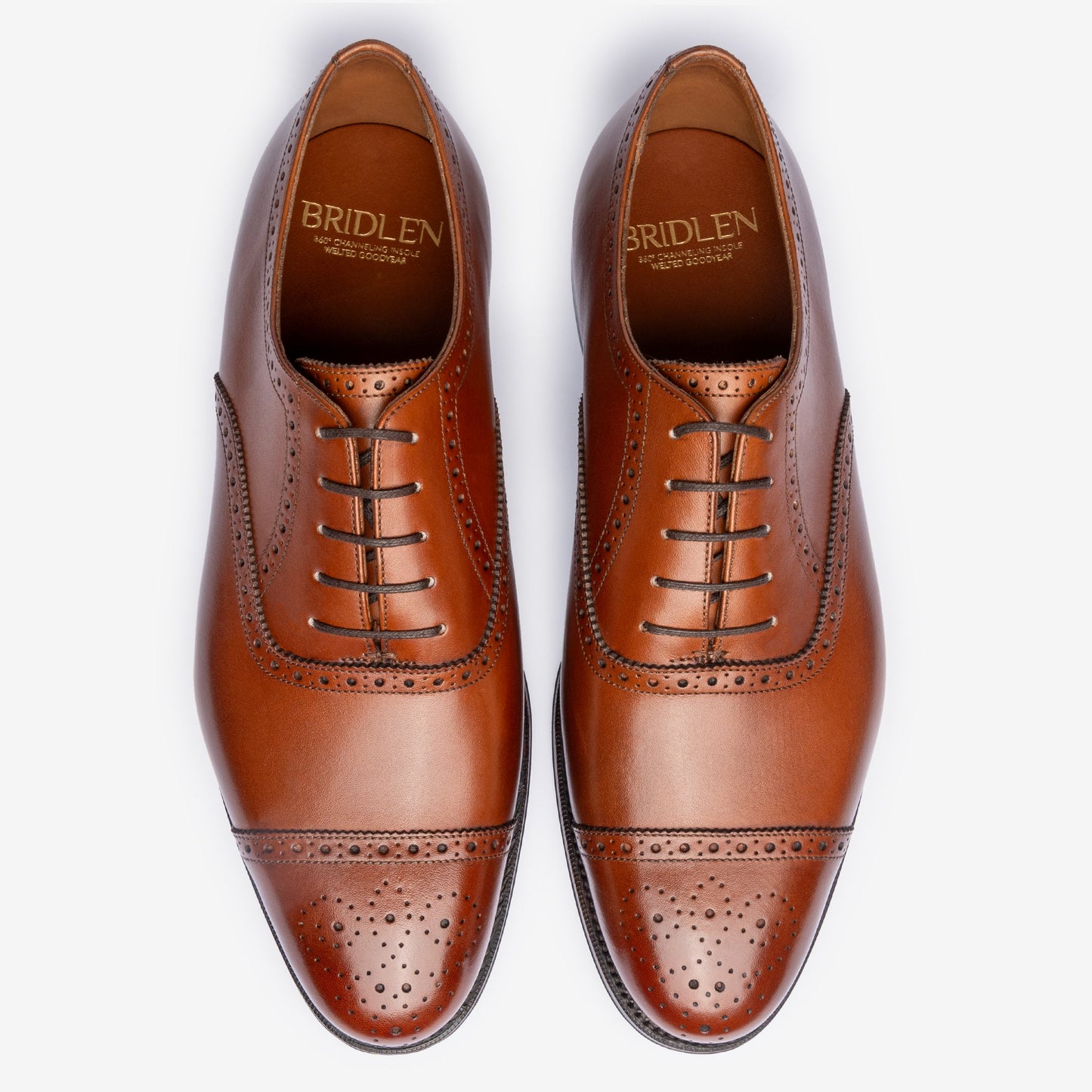Semi Brogue Oxford - Tan - Zip Last - MTO